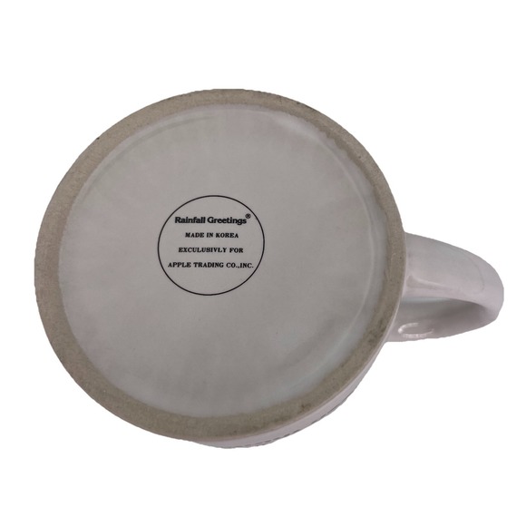 VTG 'Been Thinking About You' 10oz Ceramic Mug Cartoon Blonde Boy And Yellow Dog - Picture 7 of 12